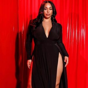 Maxi Black Spree Dress